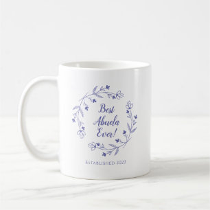 Mug Meilleure Abuela du Monde Couronne Florale Familia