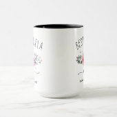 Mug Meilleure Abuela Jamais - (VOTRE NOM) Bouquet Rose (Centre)