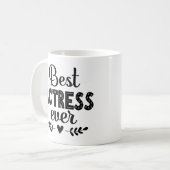 Mug Meilleure actrice jamais faite de cadeau (Devant gauche)