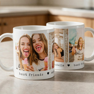 Mug Meilleure amie 3 Collage de photos Amitié Meilleur