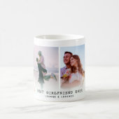 Mug Meilleure amie jamais | Modern 4 Photo Collage (Centre)