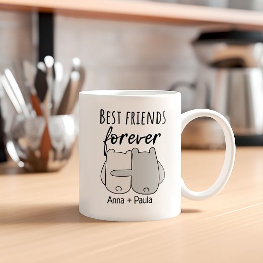 Mug Meilleure amitié pour le nom d'amis