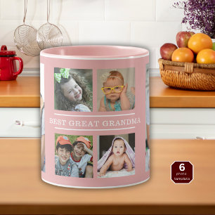Mug Meilleure arrière-grand-mère petits-enfants 6 Coll