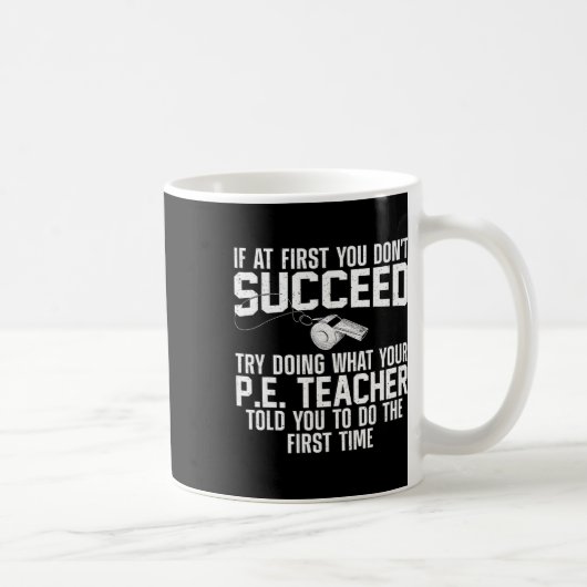 Mug Meilleure Art D'enseignant D'éducation Physique Po (Droite)