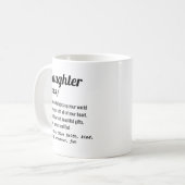 Mug Meilleure attitude de définition de fille au monde (Devant gauche)