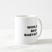 Mug Meilleure Babysitter du monde (Devant droit)