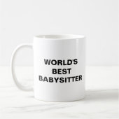 Mug Meilleure Babysitter du monde (Gauche)