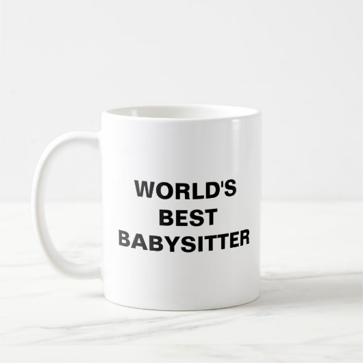 Mug Meilleure Babysitter du monde (Gauche)