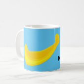 Mug Meilleure banane ! Belle banane. Votre nom. (Devant gauche)