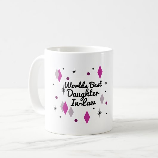 Mug Meilleure belle-fille du milieu du siècle (Devant gauche)