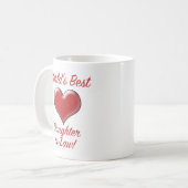 Mug Meilleure belle-fille du monde (Devant gauche)