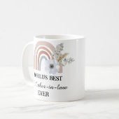 Mug Meilleure belle-mère du monde jamais cadeau de jou (Devant gauche)