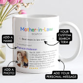Mug Meilleure belle-mère jamais recherche & photo