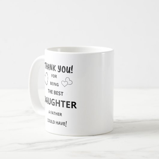 Mug Meilleure boue fille (Devant gauche)