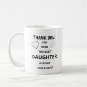 Mug Meilleure boue fille (Gauche)