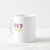 Mug Meilleure chanson 2007 par année (Devant gauche)