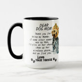 Mug Meilleure citation de Yorkie Mom (Gauche)