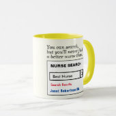 Mug Meilleure coiffure-cadeaux pour les infirmières (Devant droit)