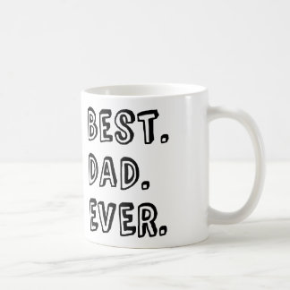 Mug Meilleure conception de texte pour papa