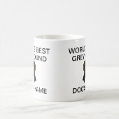Mug Meilleure conception Greyhound sur mesure (Centre)
