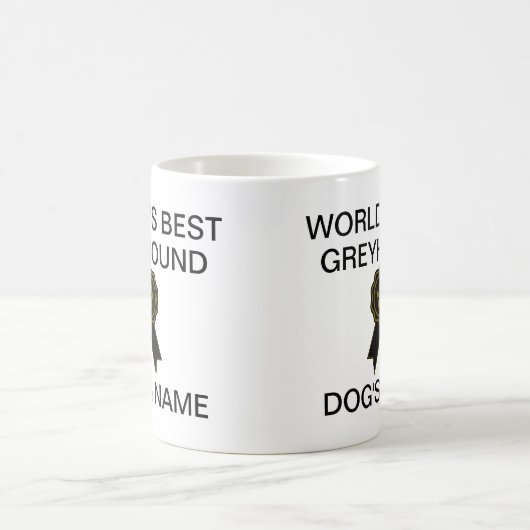 Mug Meilleure conception Greyhound sur mesure (Centre)