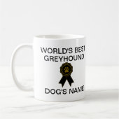 Mug Meilleure conception Greyhound sur mesure (Gauche)