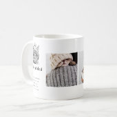 Mug Meilleure définition de papa chat | Trois photos (Devant gauche)