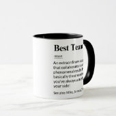 Mug Meilleure définition d'équipe Drôles de collègues (Devant droit)
