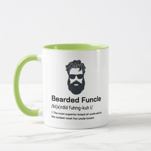 Mug Meilleure définition d'oncle Funcle ennuyeux lié (Gauche)
