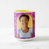 Mug Meilleure effusion de maman Photo Mangenta Magie M (Centre)