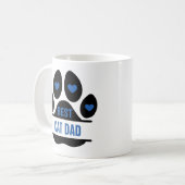 Mug Meilleure Empreinte de Patte de Papa Chat (Devant gauche)