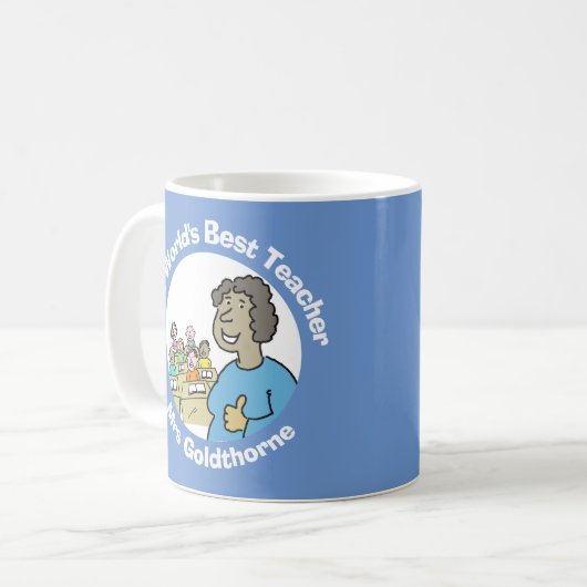 Mug Meilleure enseignante au monde (Devant gauche)