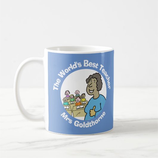 Mug Meilleure enseignante au monde (Gauche)
