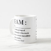 Mug Meilleure équipe de définition d'équipe (Devant gauche)