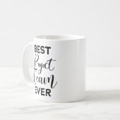 Mug Meilleure équipe de projet Jamais, reconnaissance  (Devant gauche)