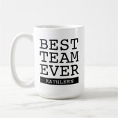 Mug Meilleure Équipe de Tous les Temps | Reconnaissanc (Gauche)