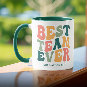 Mug Meilleure équipe jamais, coloré Super Personnalisé