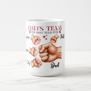 Mug Meilleure équipe : La fierté d’un père, Customisée
