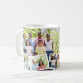 Mug Meilleure famille Ever 4 photo Collage gris (Devant gauche)
