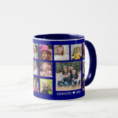 Mug Meilleure famille Jamais Nom 18 Photo Collage Mari (Devant droit)