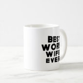 Mug Meilleure femme au travail (Devant droit)