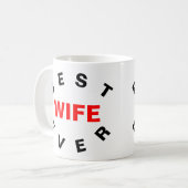 Mug Meilleure femme jamais (Devant gauche)