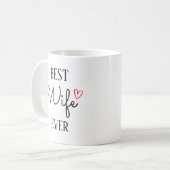 Mug Meilleure femme jamais, Femme de l'ennemi cadeau, (Devant gauche)