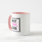 Mug Meilleure femme jamais personnalisable (Devant gauche)