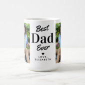 Mug Meilleure Fête des pères DAD jamais personnalisée (Centre)