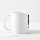 Mug Meilleure Fête des pères de coeur rose pour papa (Gauche)