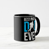 Mug Meilleure Fête des pères de hockey sur glace papa  (Devant droit)