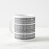 Mug Meilleure Fête des pères de message caché jamais d (Devant gauche)