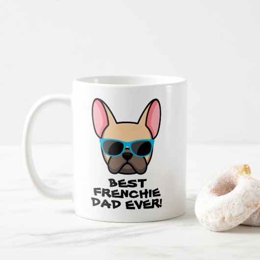 Mug Meilleure Fête des pères Frenchie Dad (Avec donut)