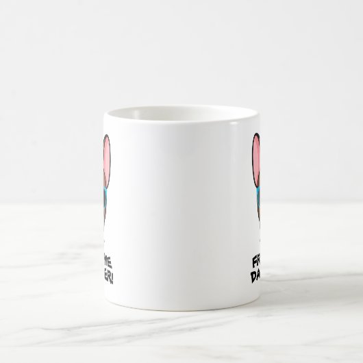 Mug Meilleure Fête des pères Frenchie Papa Rouge Fawn  (Centre)